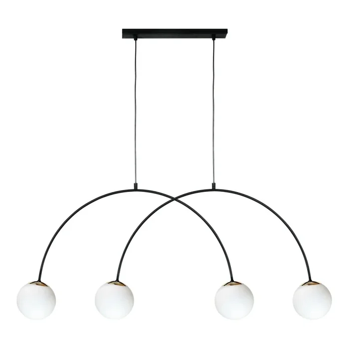 Zuma Line – Lámpara colgante con cable 4xE14/10W/230V, negra