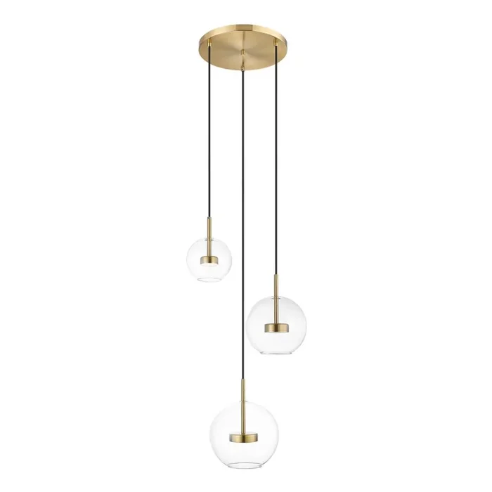 Zuma Line – Lámpara LED colgante 3xLED/5W/230V dorado